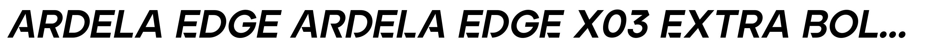 Ardela Edge ARDELA EDGE X03 Extra Bold Italic